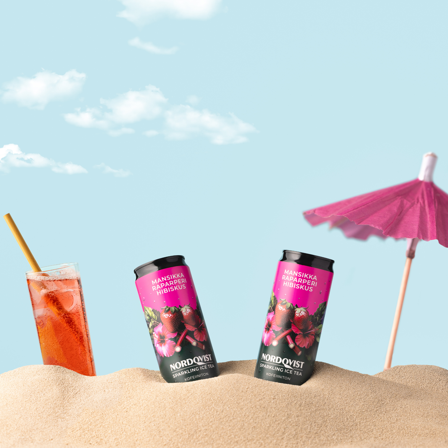 Sparkling Ice tea Mansikka-Raparperi hibiskus UUTUUS