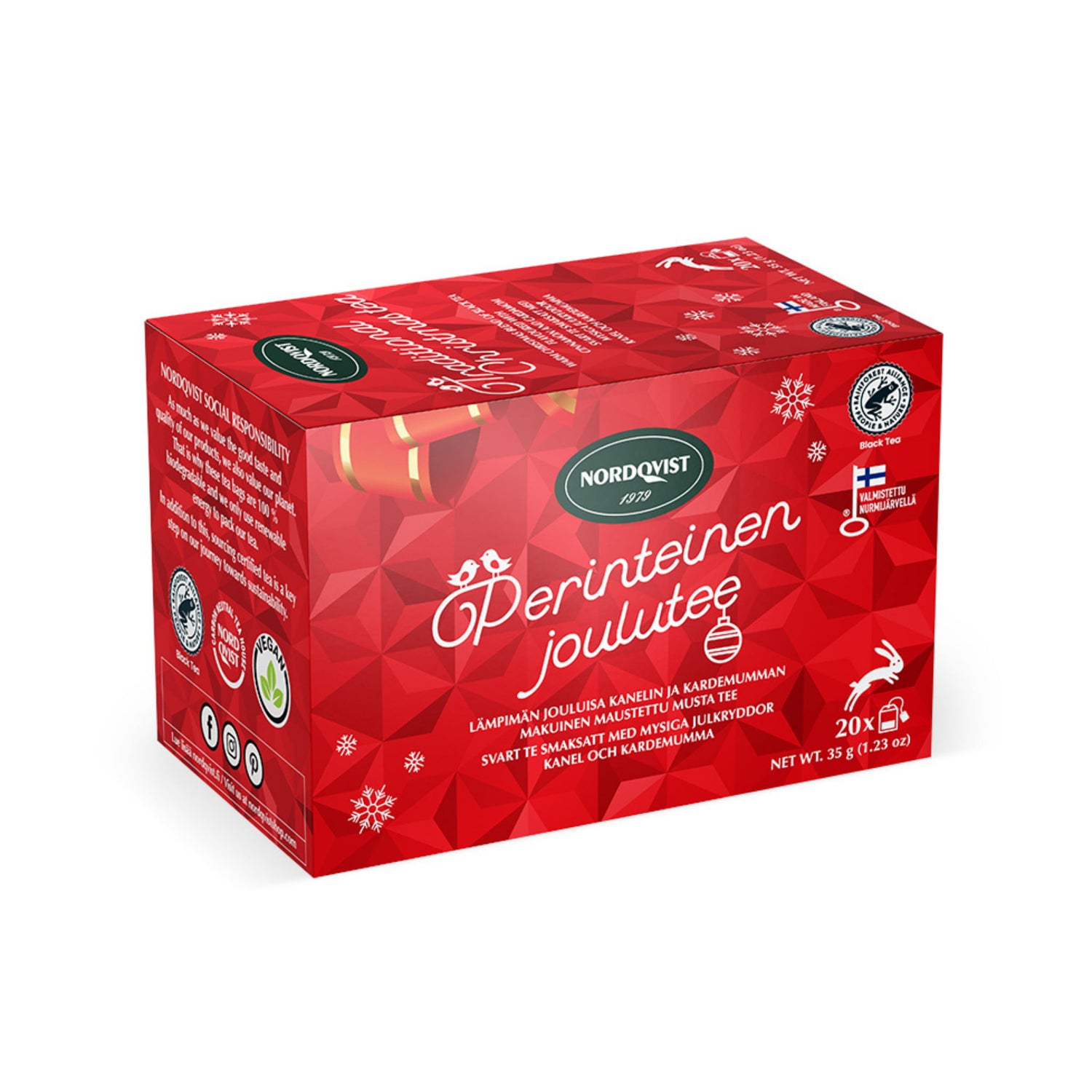 Perinteinen Joulutee -pussitee - 1kpl - Pussitee