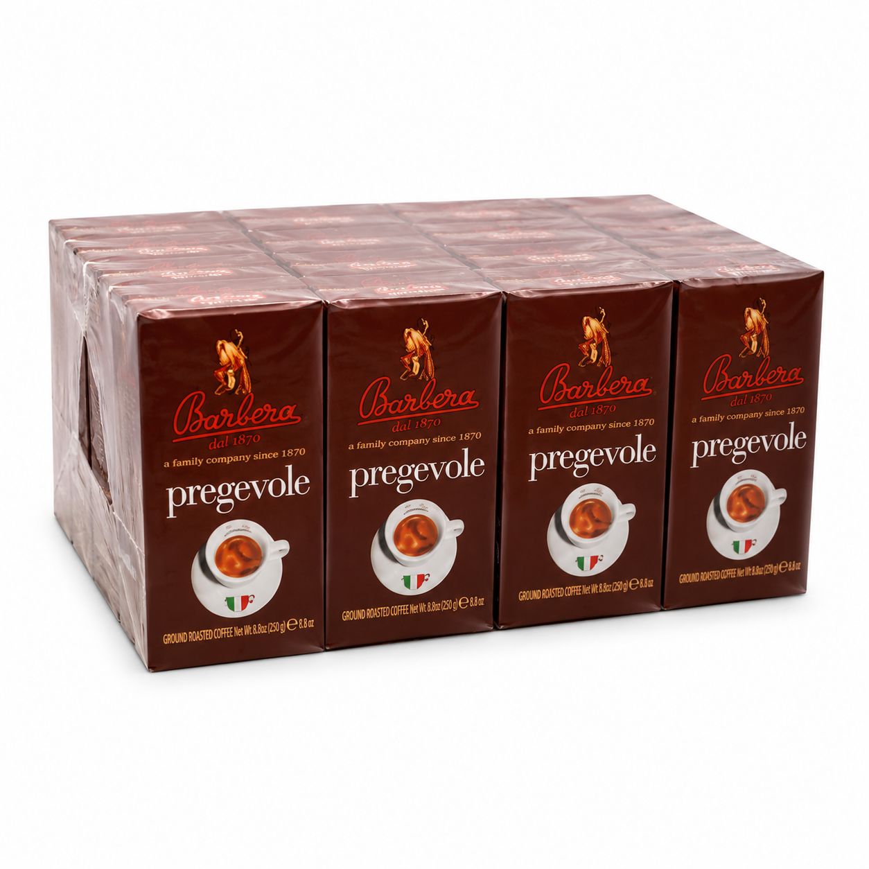 Barbera Pregevole -jauhettu kahvi 250g x 24kpl