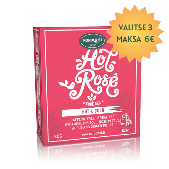 Hot Rosé pyramid tea