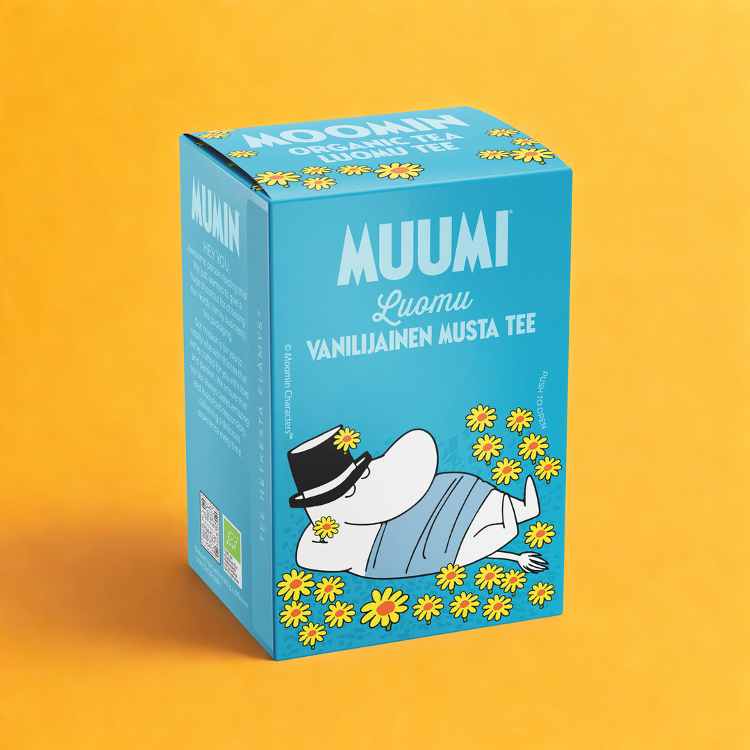 Muumi vaniljainen musta tee -pussitee UUTUUS