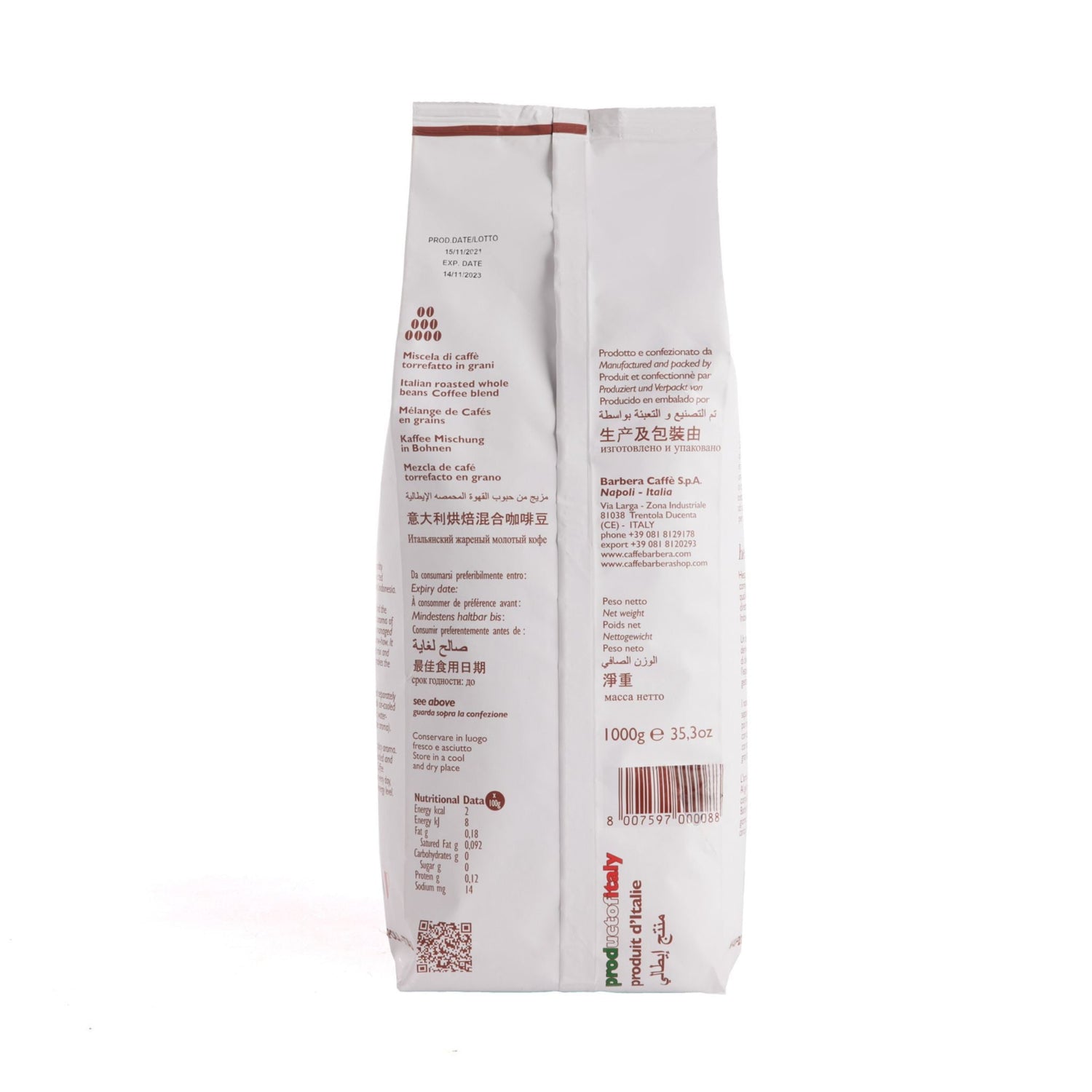Barbera Hesperia Blend -kahvipavut 1 kg - kahvi