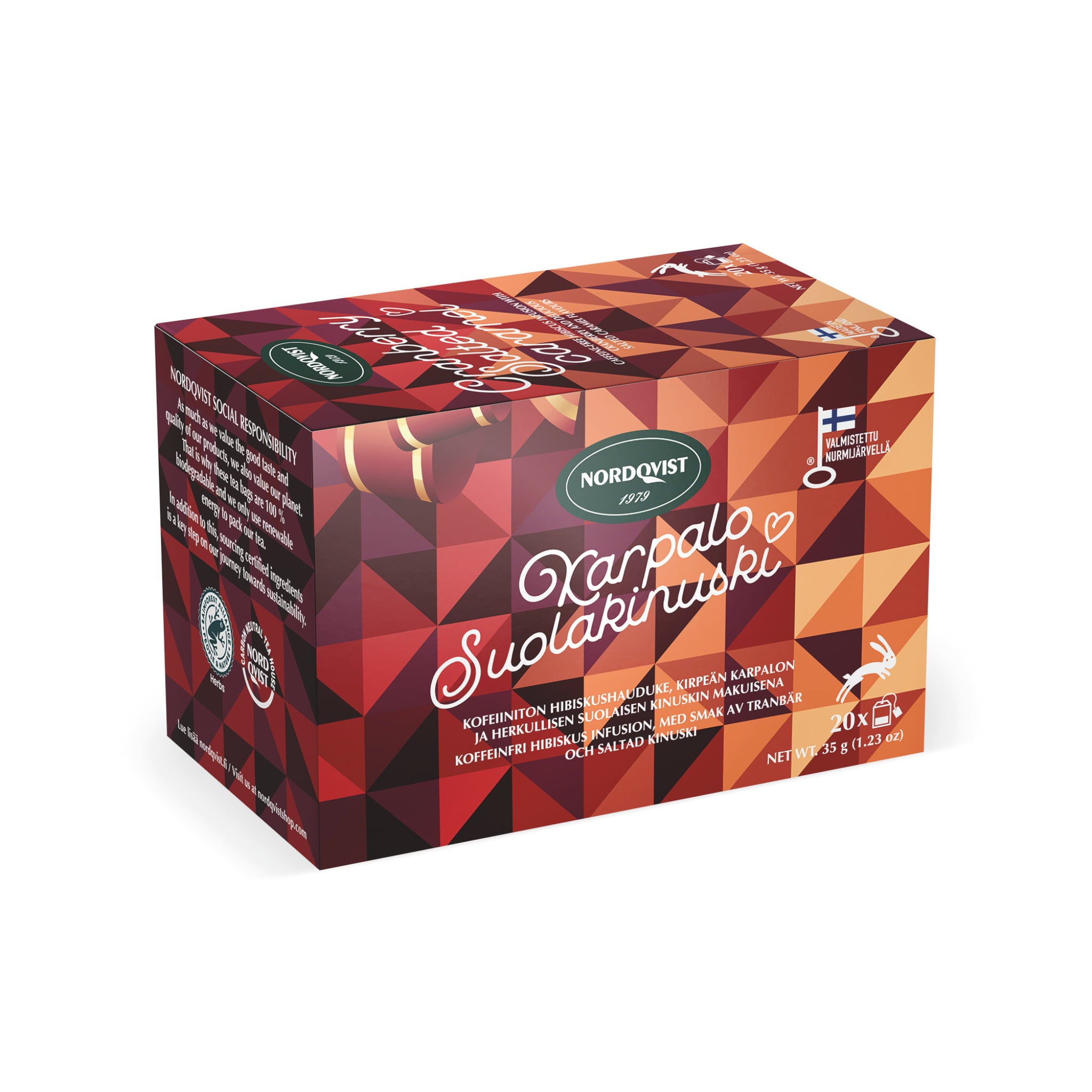 Karpalo-Suolakinuski-pussitee UUTUUS