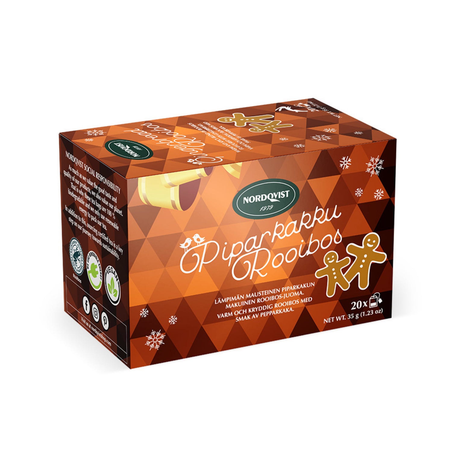 Piparkakku Rooibos -pussitee