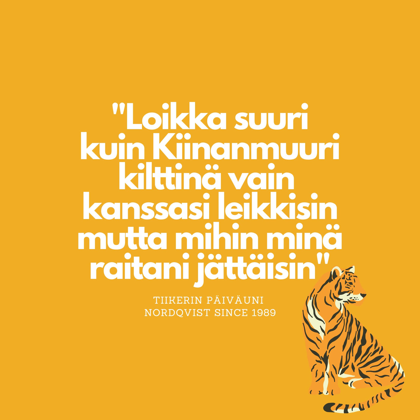 Tiikerin Päiväuni -pussitee - Pussitee